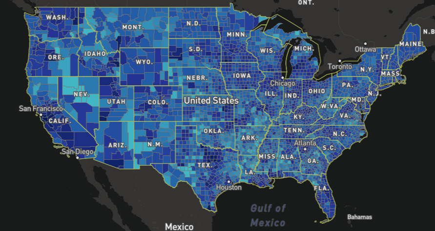 FCC's US Broadband Coverage Map